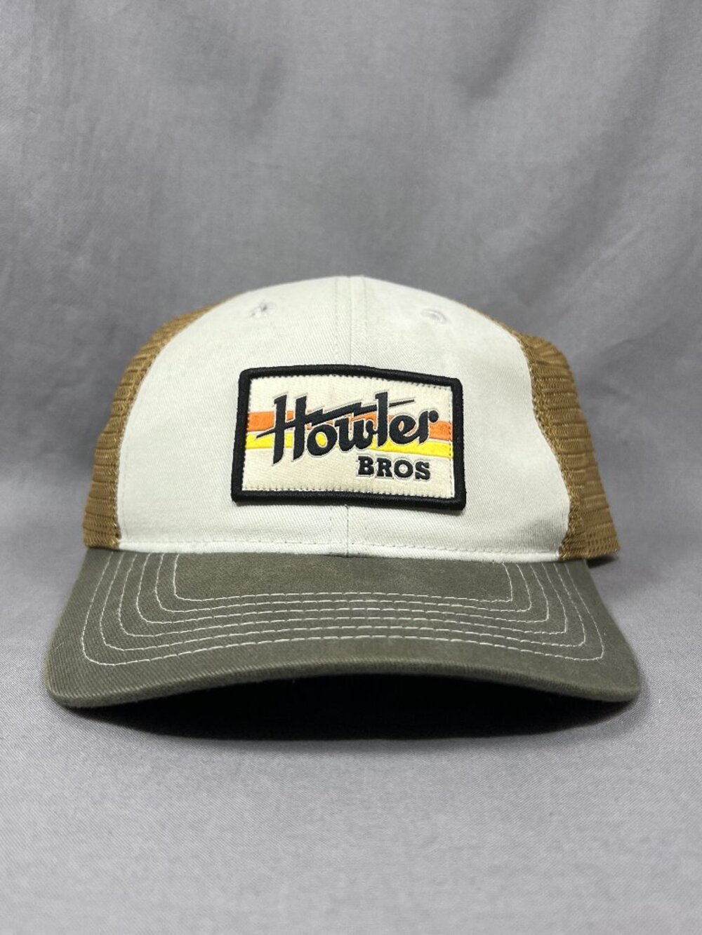 Howler Bros Heed The Call Snapback Hat Cap Ivory Trucker Mesh Fishing Surf Mens - Picture 8 of 15
